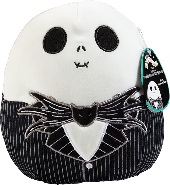 Squishmallows Original 8-Inch Jack Skellington - Nightmare Before Christmas - Official Jazwares Plush