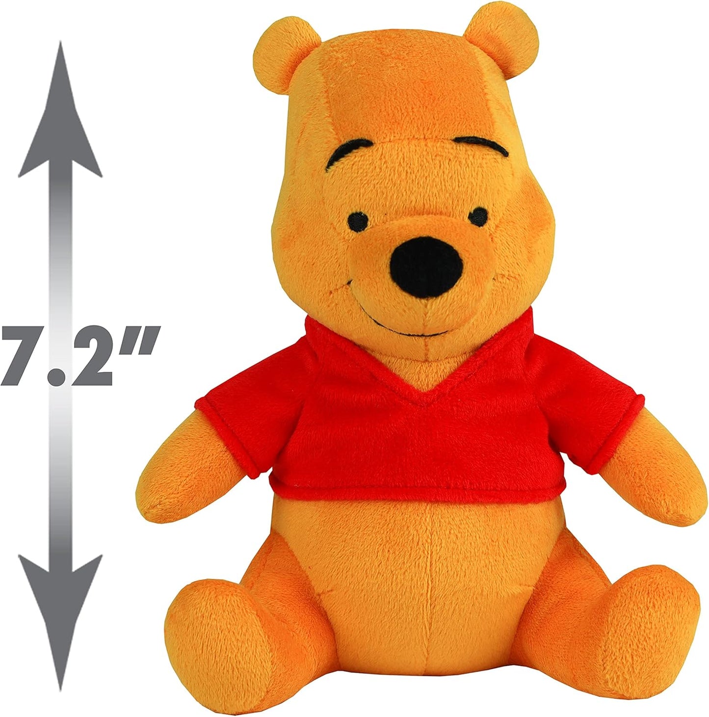 Disney 7.2-inch Winnie the Pooh Beanbag Plush Super Fabric for Ages 2 Up by Just Play