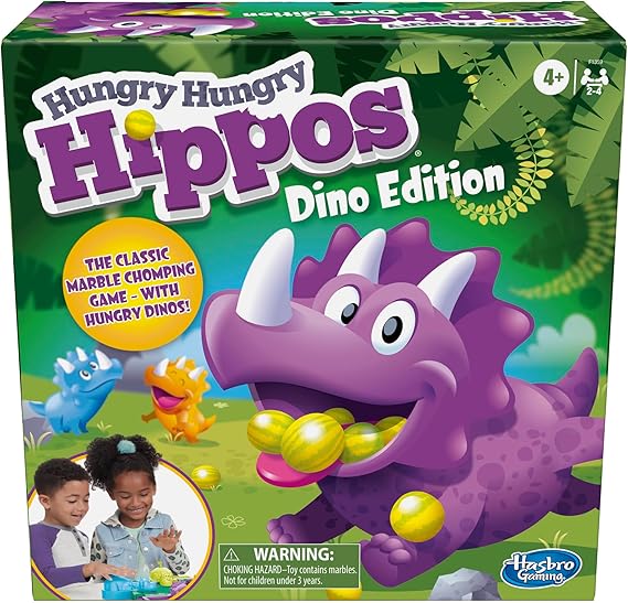 Hasbro Gaming Hungry Hungry Hippos Dino Edition Board Game