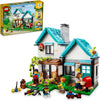 LEGO Creator 3 in 1 Cozy House Building Kit Rebuild into 3 Different Houses Includes