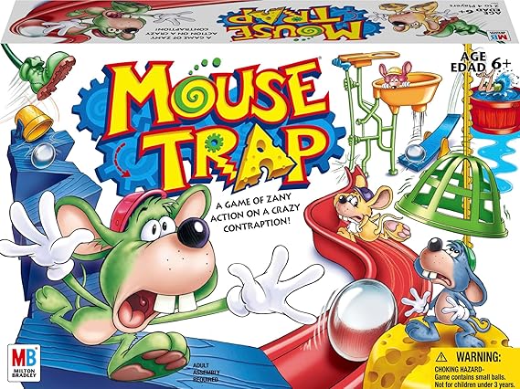 Hasbro Gaming Mouse Trap Board Game Family Board for for 2-4 Players Family Gifts Amazon