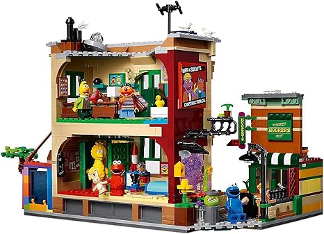 LEGO Ideas 123 Sesame Street 21324 Building Kit Awesome Build-and-Display Model Featuring