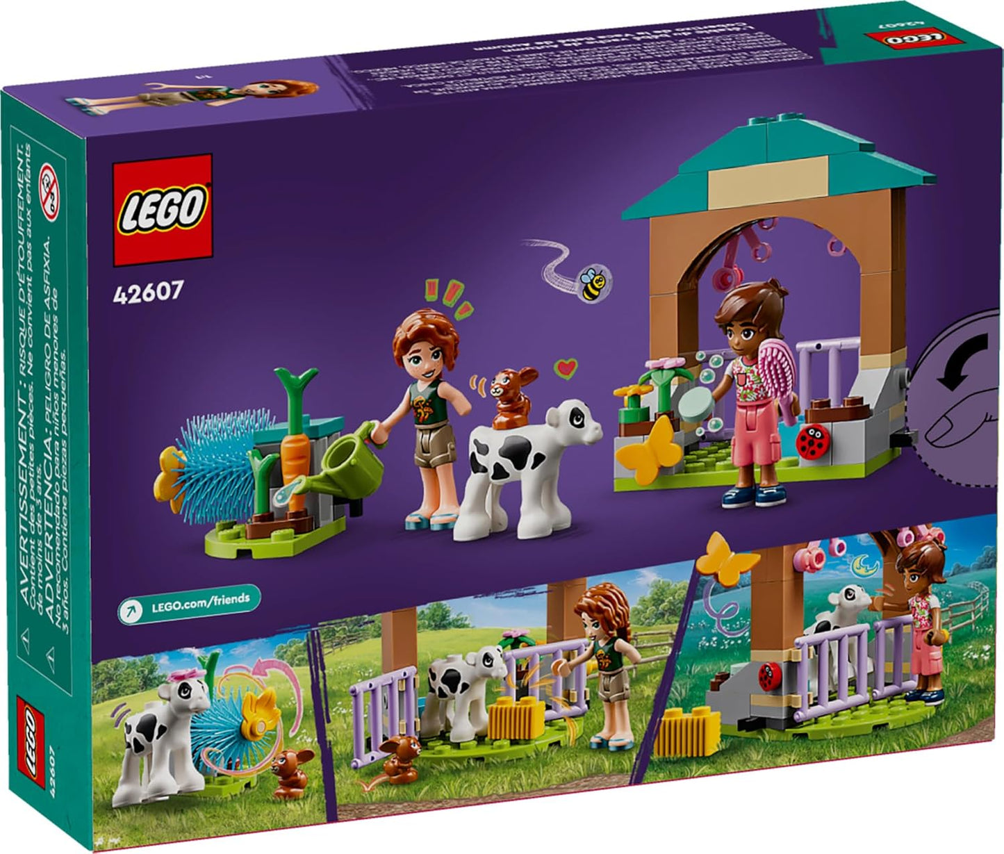 LEGO Friends Autumn's Baby Cow Shed Farm Animal Toy Playset