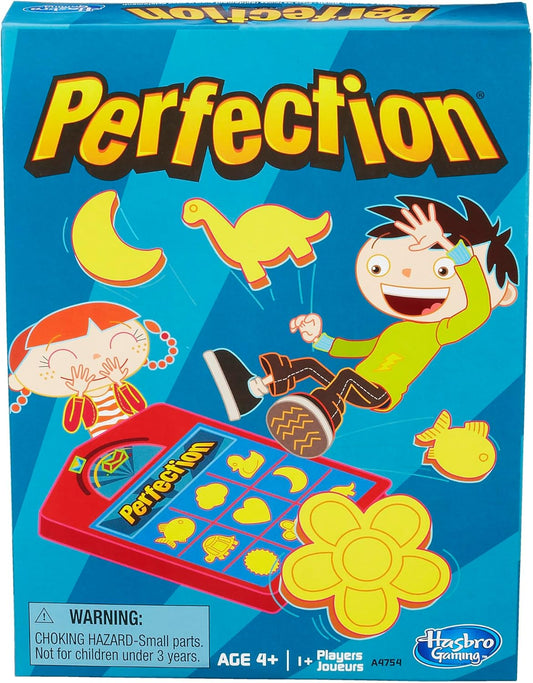 Hasbro Gaming Perfection Game for Popping Shapes and Pieces Preschool Board for Clasroom