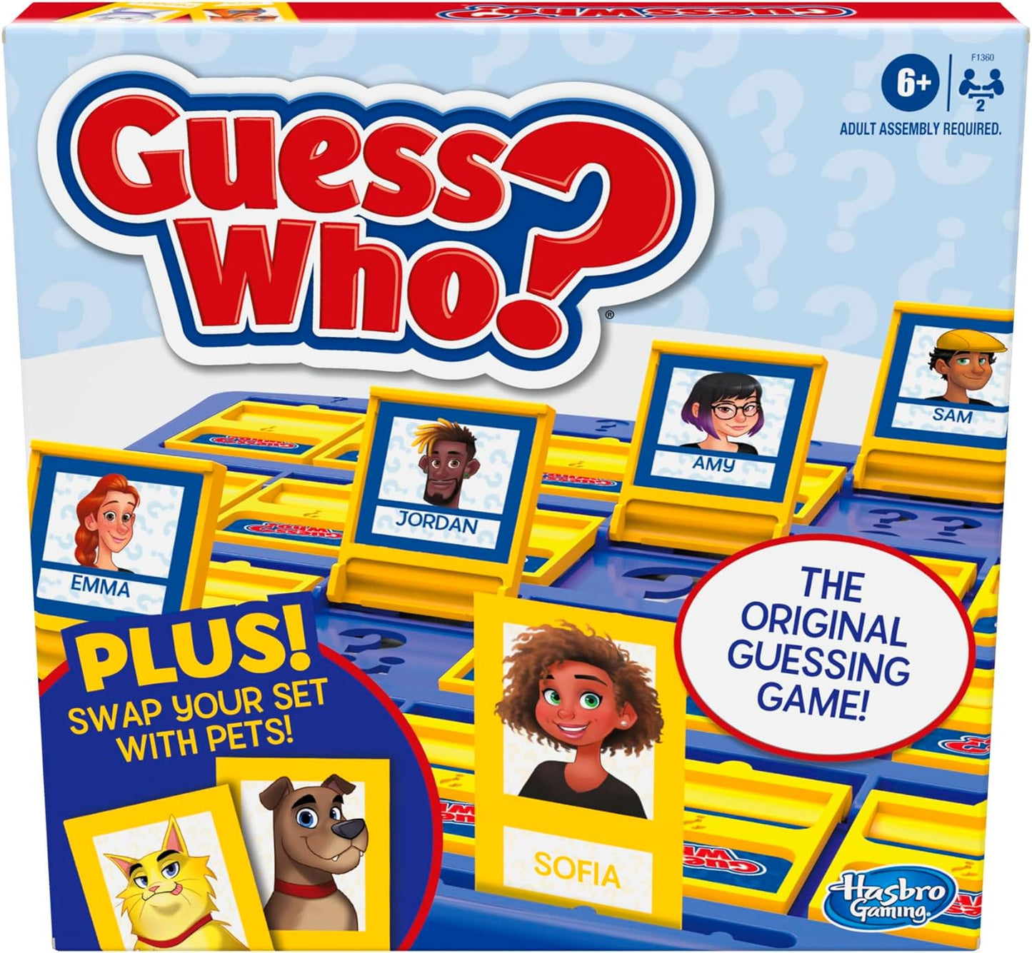 Hasbro Gaming Guess Who? People & Pets Edition A" Classic Guessing Game