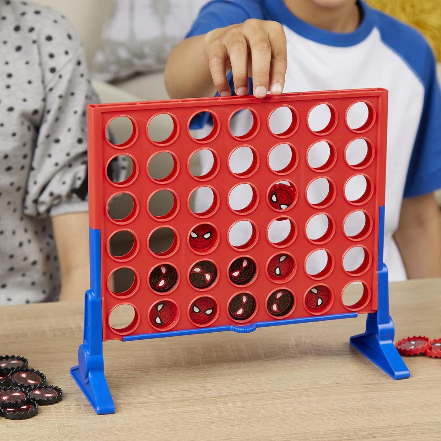 Hasbro Gaming Connect 4 Marvel Spider-Man Edition Game Strategy Board for 2 Players