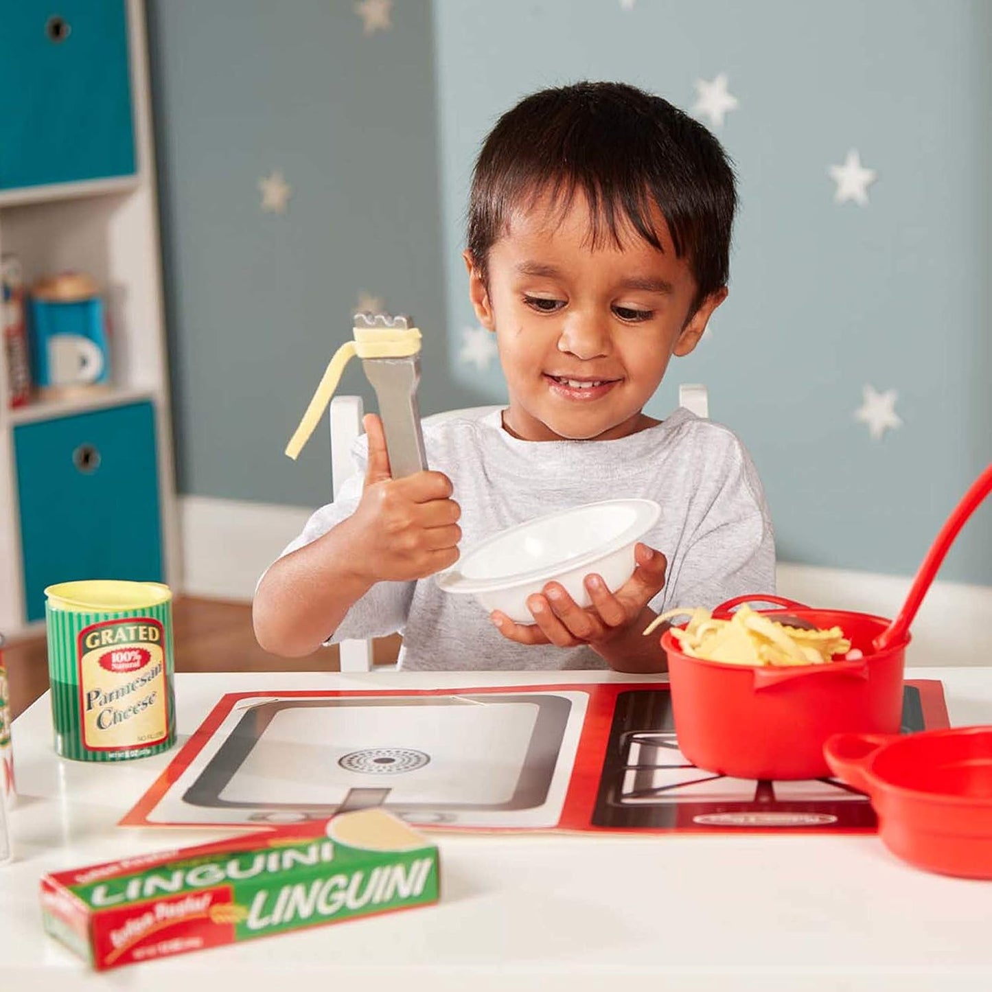 Melissa & Doug Melissa Doug Prepare Serve Pasta Play Food Set