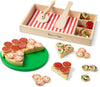 Melissa & Doug Melissa Doug Pizza Party Wooden Pretend Play Food Set With 36 Toppings
