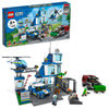 LEGO City Police Station with Van Garbage Truck Helicopter Toy 60316 Gifts for 6 Plus