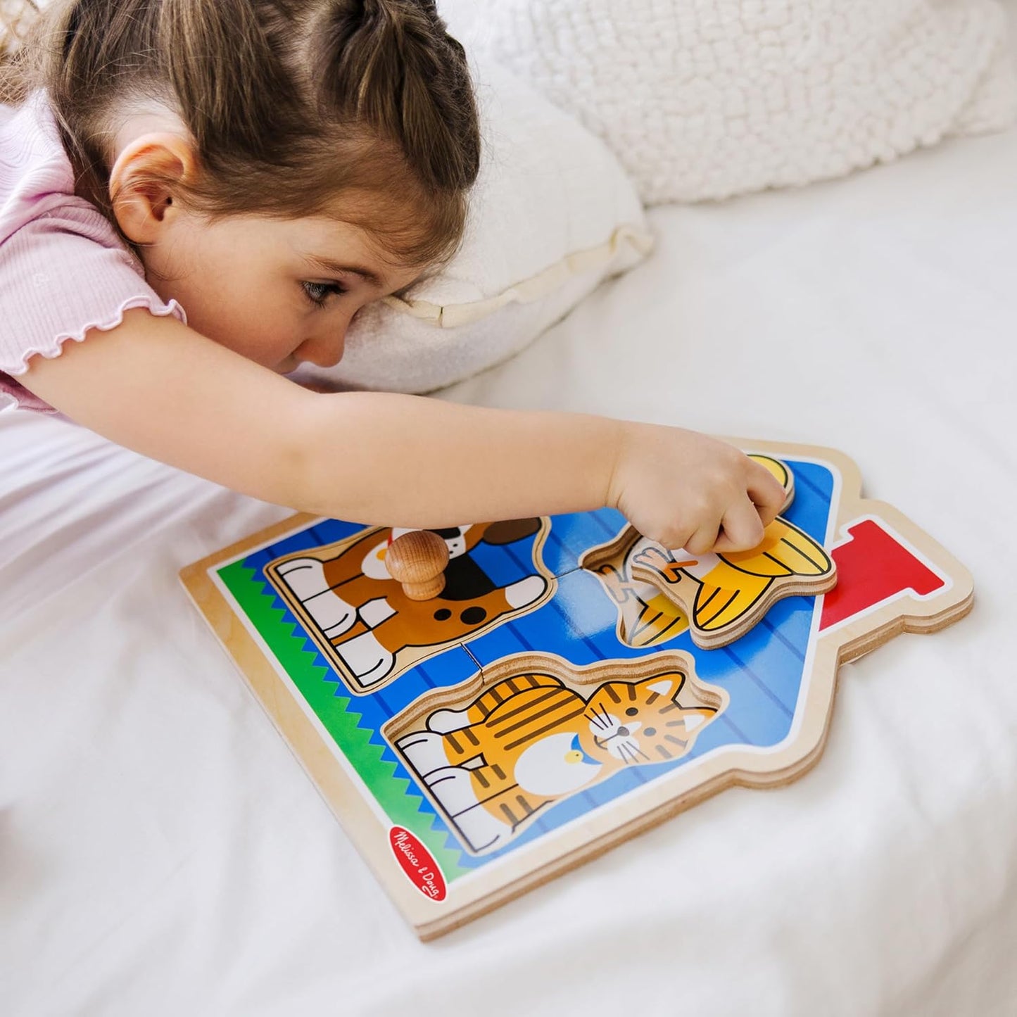 Melissa & Doug Melissa Doug Pets Jumbo Peg Wooden Puzzle