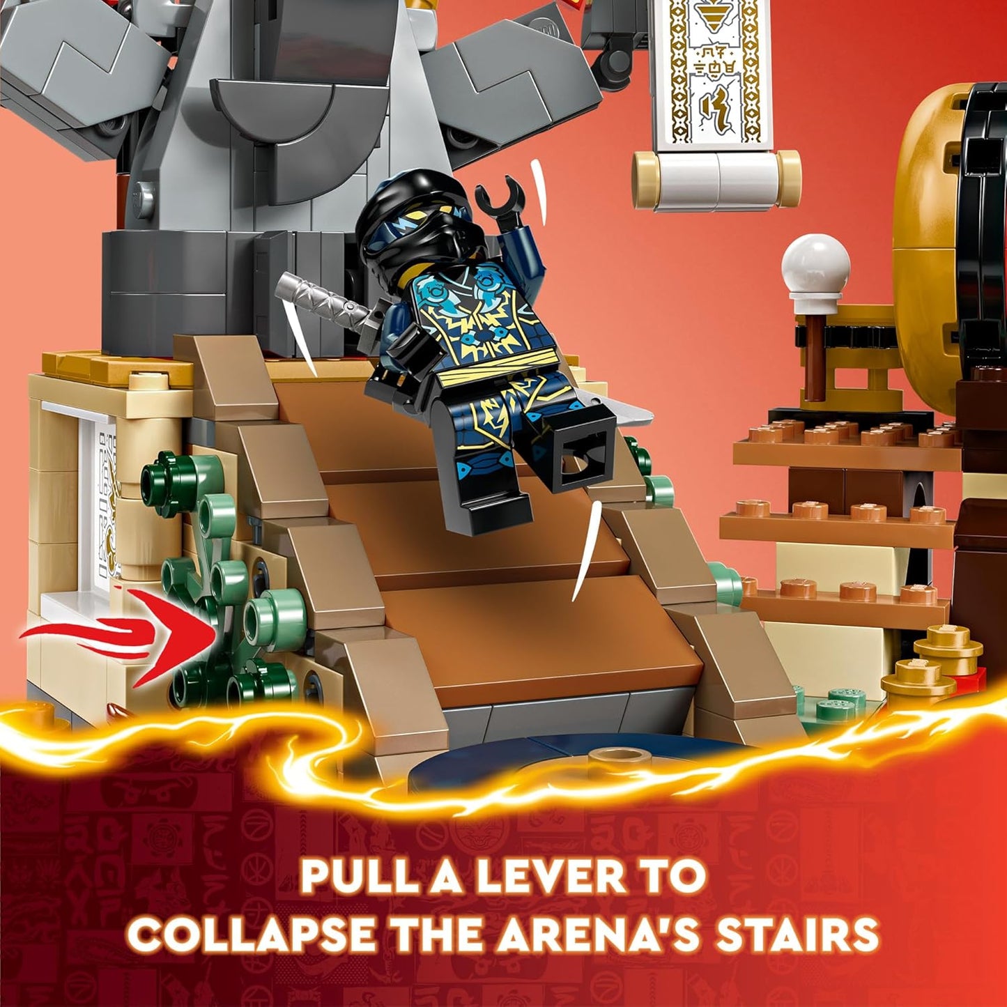 LEGO NINJAGO Tournament Battle Arena Playset with 6 Minifigures Action Toy for Ninja Toy Building Set
