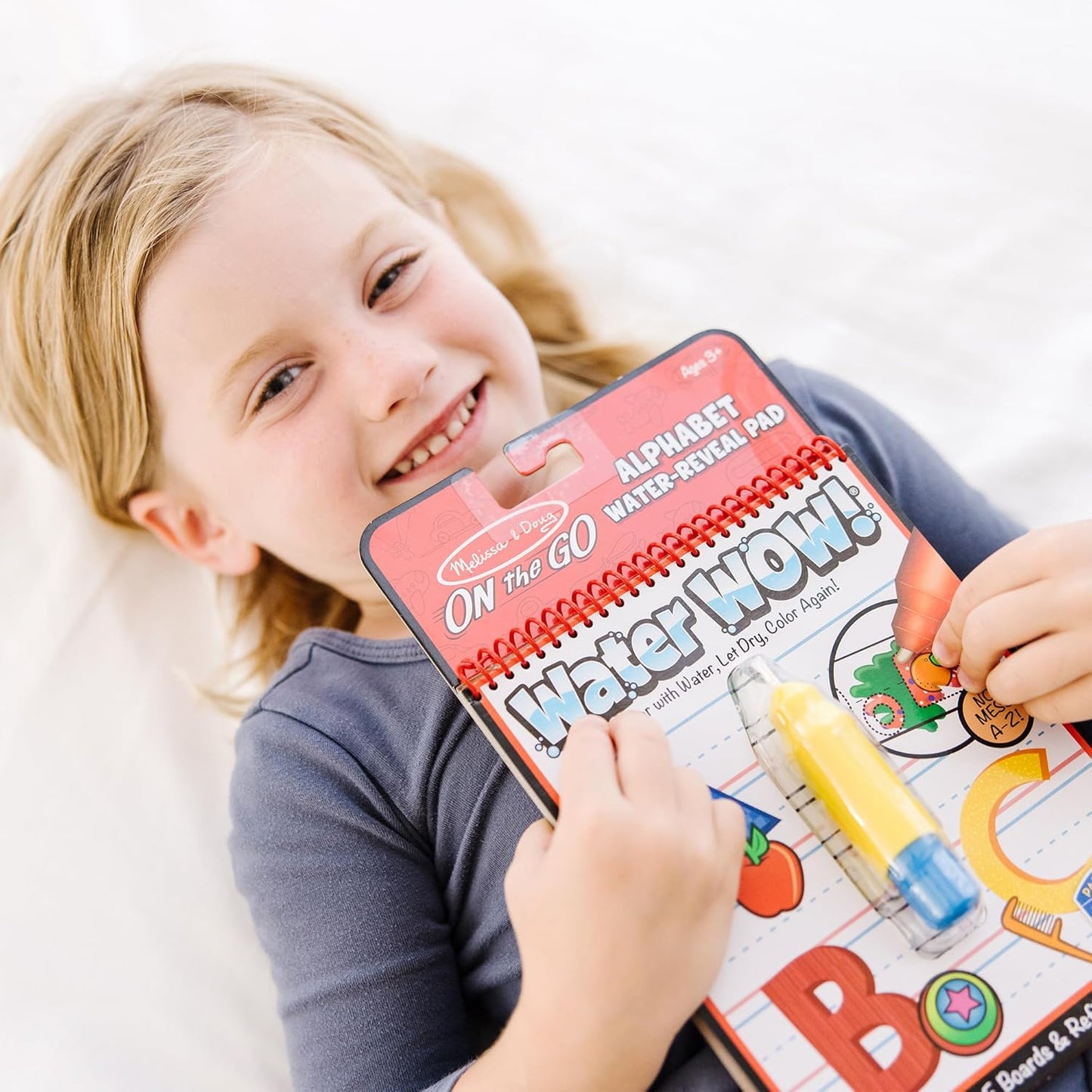 Melissa & Doug Melissa Doug On the Go Water Wow Reusable Water-Reveal Activity Pad -