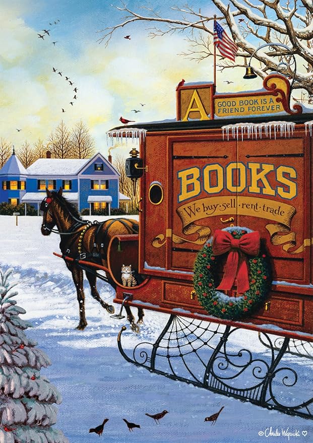 Buffalo Games Buffalo - Charles Wysocki - Book Mobile - 300 Piece Jigsaw Puzzle