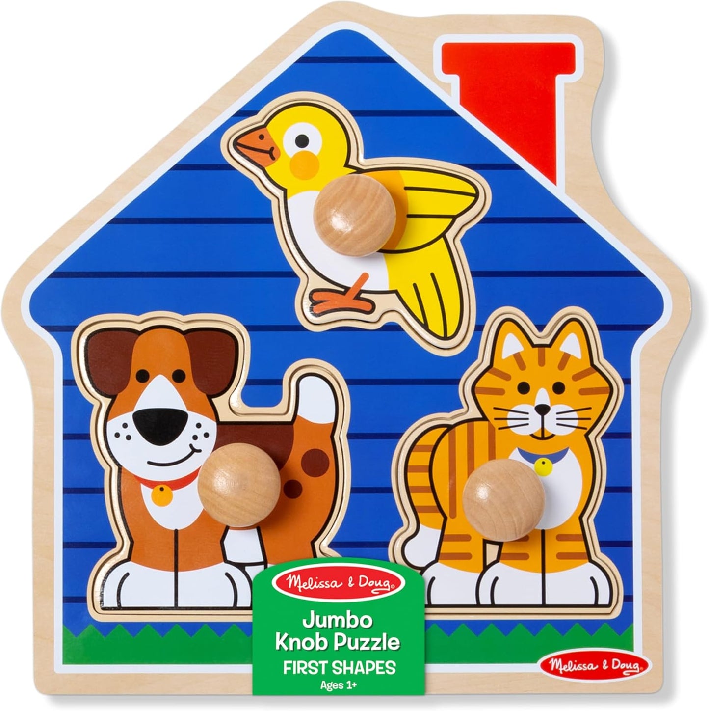 Melissa & Doug Melissa Doug Pets Jumbo Peg Wooden Puzzle