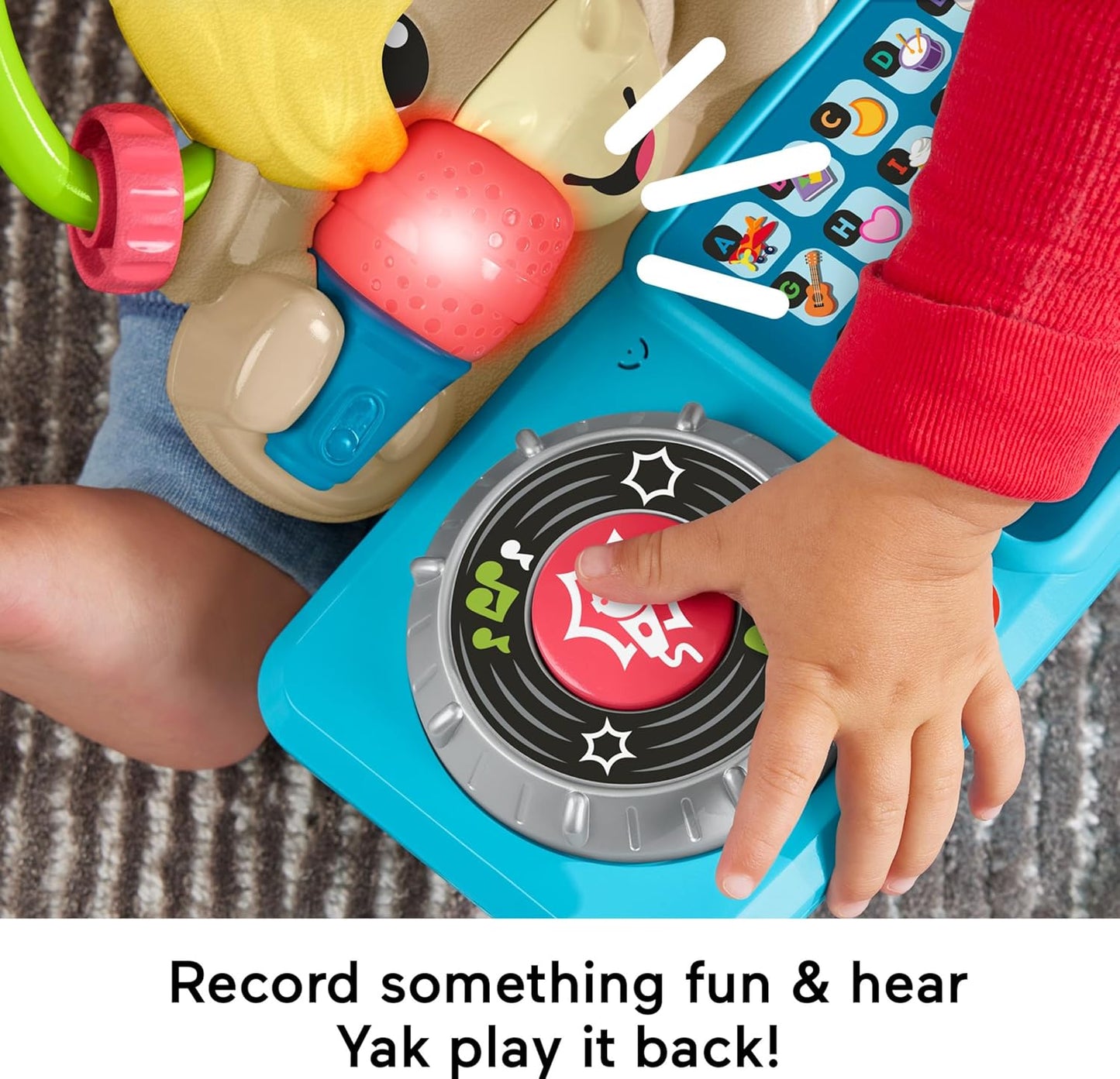 Fisher-Price Baby Learning Toy Link Squad A to Z Yak with Interactive Music Lights for