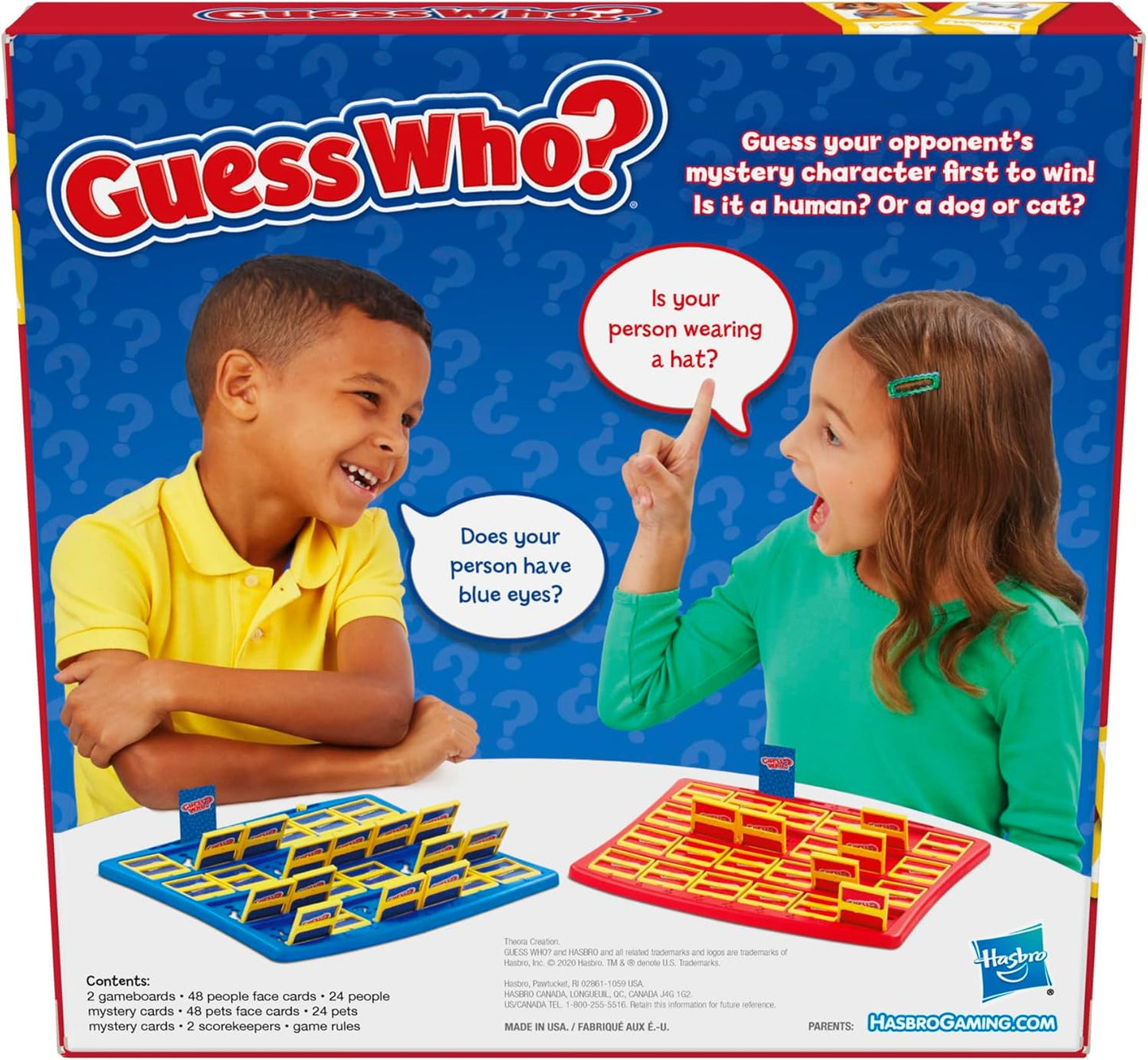 Hasbro Gaming Guess Who? People & Pets Edition A" Classic Guessing Game