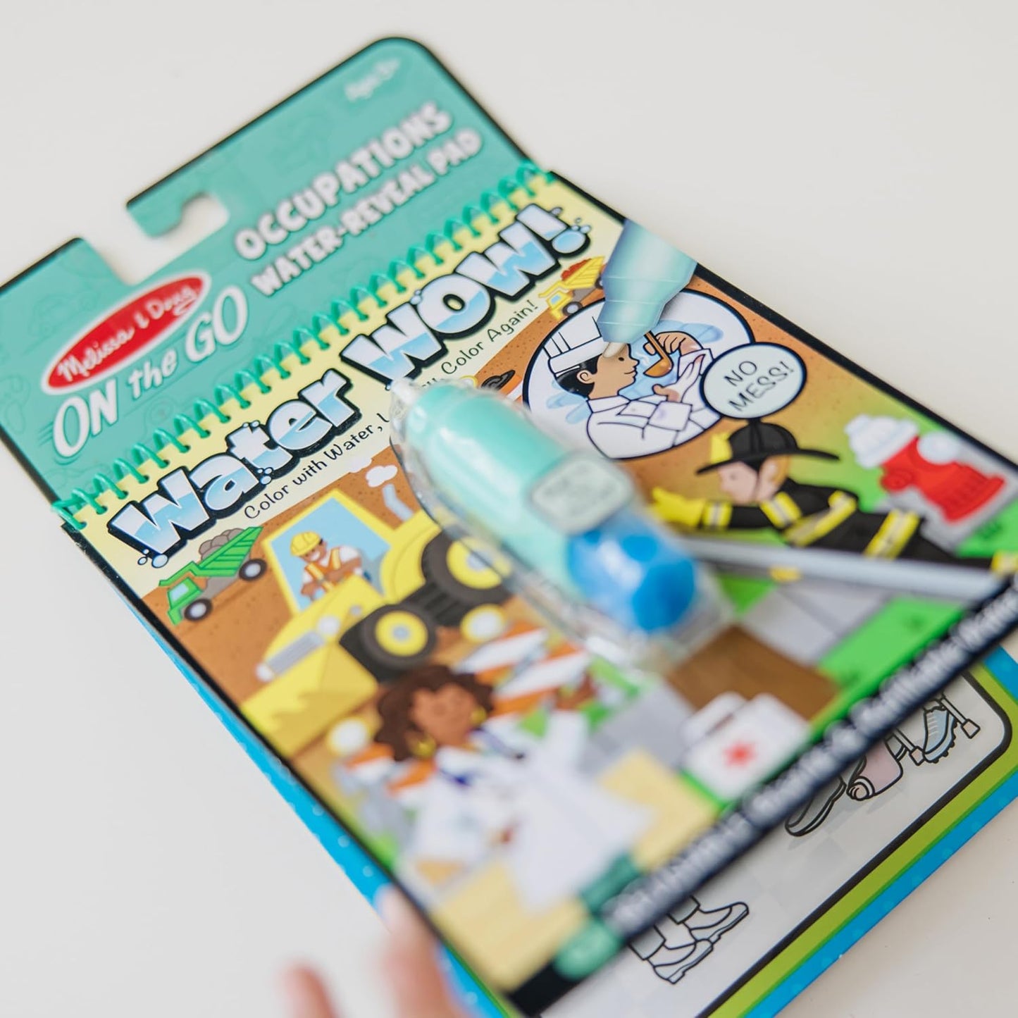 Melissa & Doug Melissa Doug On The Go Water Wow Reusable Water-Reveal Activity Pad-