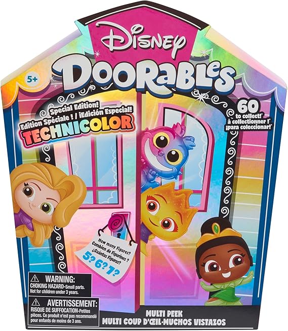 Just Play Disney Doorables Multi Peek Technicolor Takeover 1.5-inch Figurines 5-7 Figures