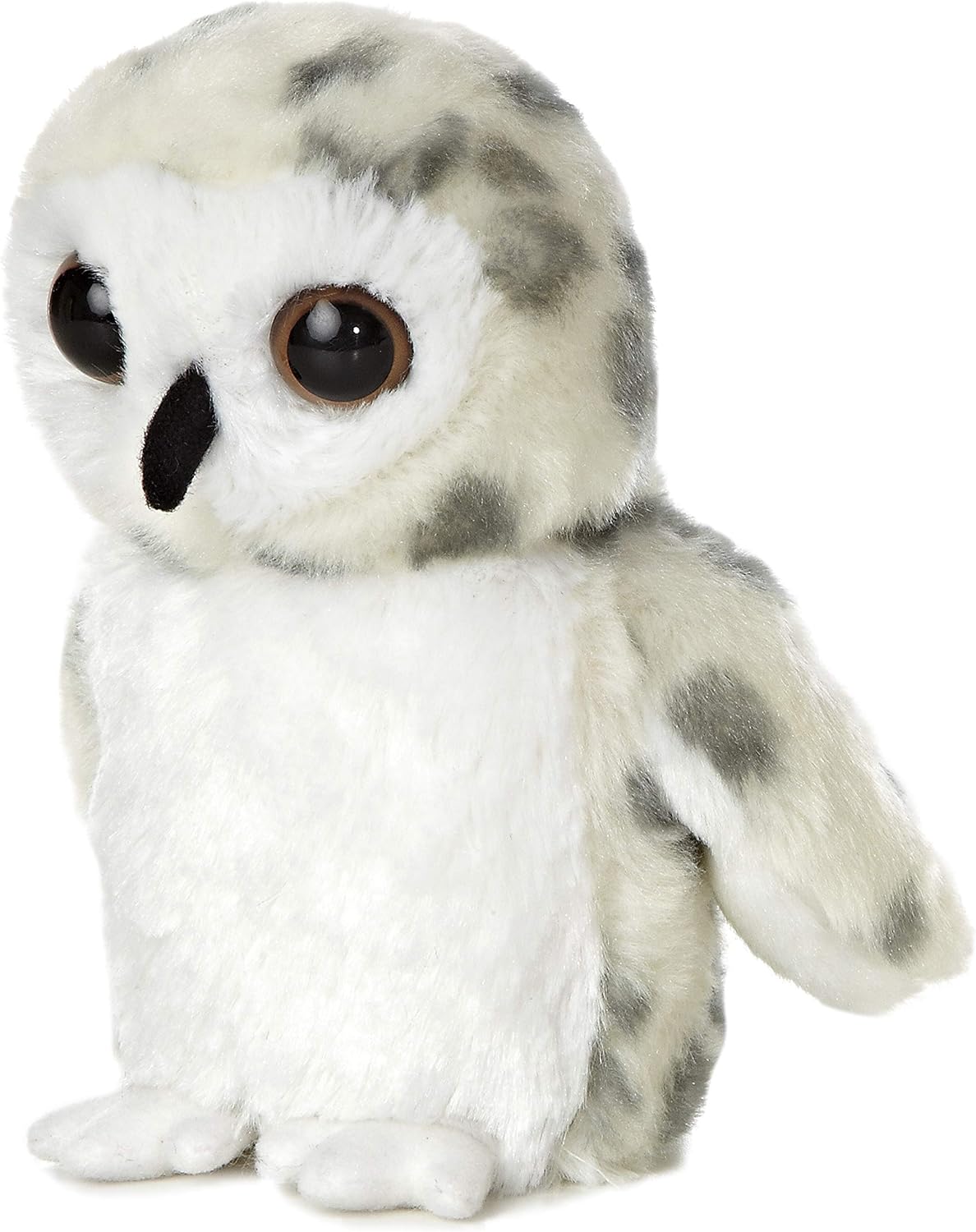 Aurora Adorable Mini Flopsiea Snowy Owl Stuffed Animal - Playful Ease - Timeless