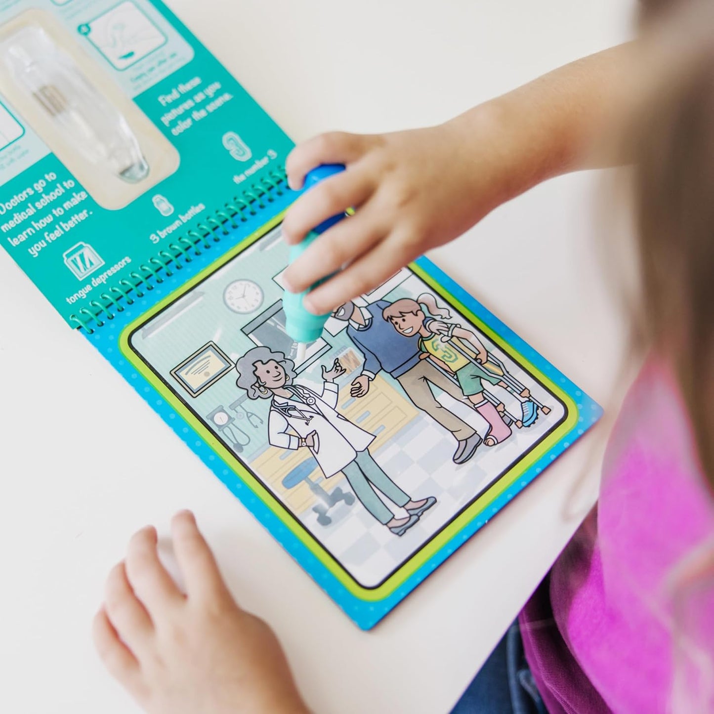 Melissa & Doug Melissa Doug On The Go Water Wow Reusable Water-Reveal Activity Pad-