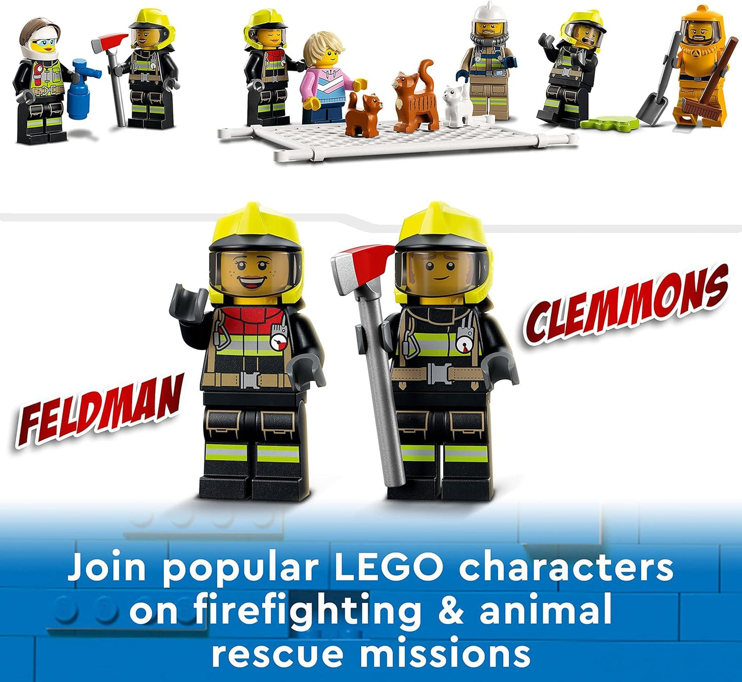 LEGO City Fire Brigade 60321 Building Set with Fire Truck & 5 Minifigures – 60321