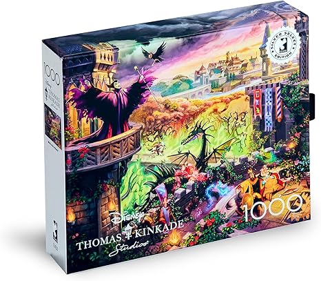 Buffalo Games Ceaco - Silver Select - Kinkade Disney - Maleficent - 1000 Piece Jigsaw Puzzle