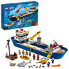 LEGO City Ocean Exploration Ship 60266 Toy Exploration Vessel Mini Helicopter Submarine