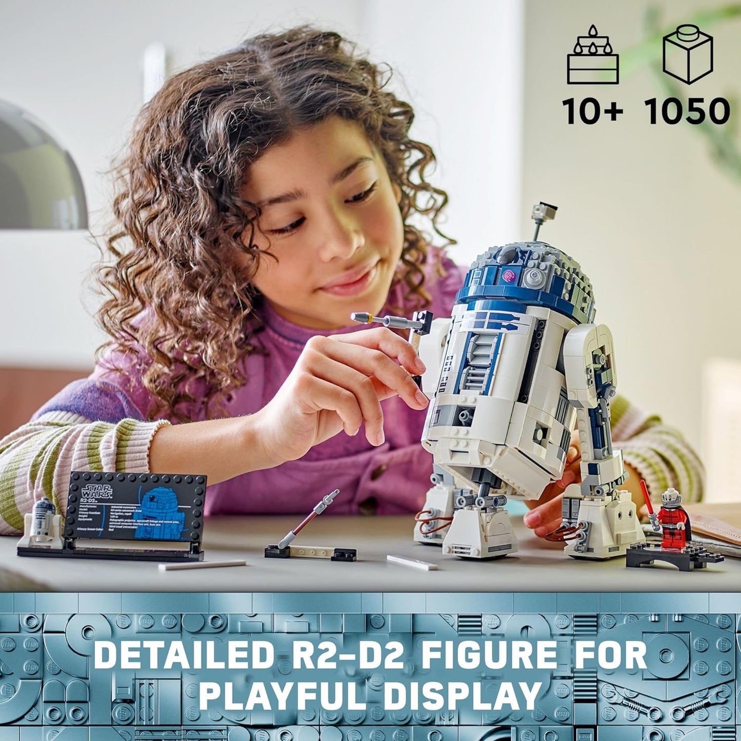 LEGO Star Wars R2-D2 Building Toy Set - Play or Display Star Wars Toy for Boys Girls Ages