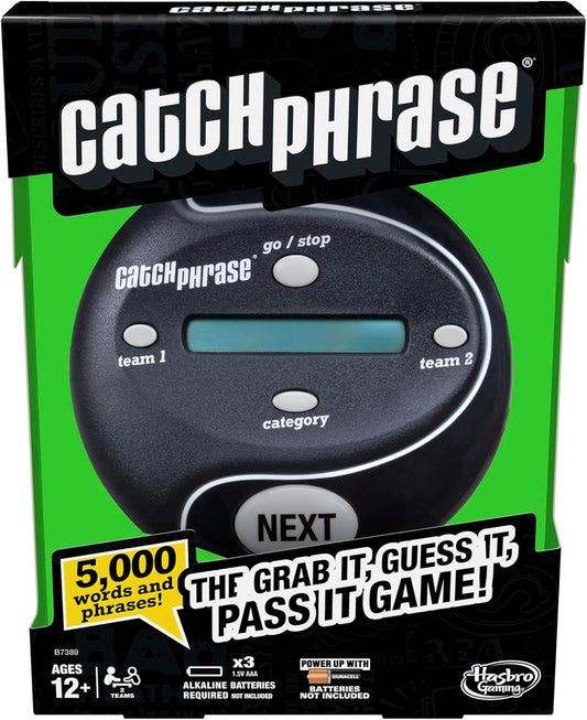 Hasbro Gaming Catch Phrase Electronic Game Fun Active Handheld Party Teens and Ages 12 4