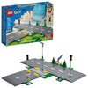 LEGO City Road Plates 60304 - Building Toy Set Featuring Traffic Lights Trees Glow in The