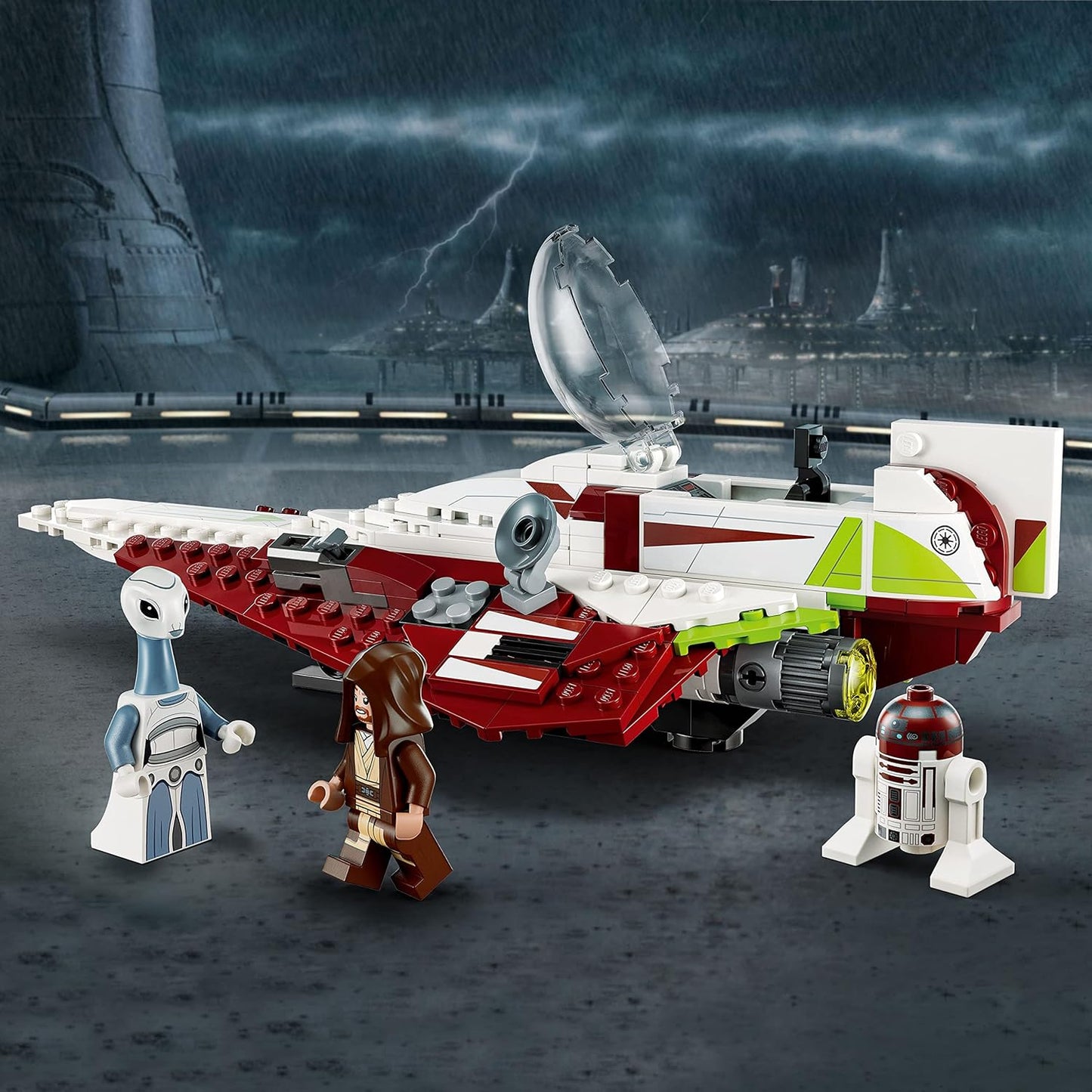 LEGO Star Wars OBI-Wan Kenobi's Jedi Starfighter 75333 Building Toy Set - Features
