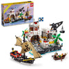 LEGO Icons Eldorado Fortress Building Kit Pirate Gift Includes Pirate Ship and 8