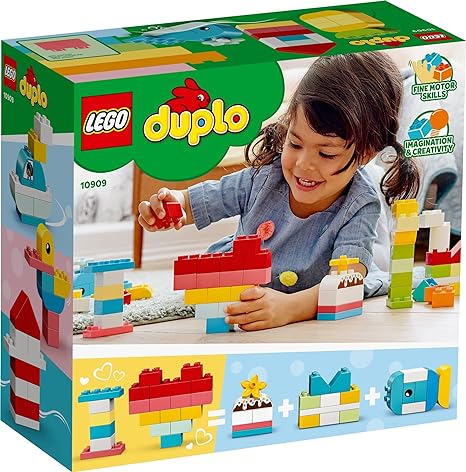 LEGO DUPLO Classic Heart Box First Bricks Building Toy Educational Activity and