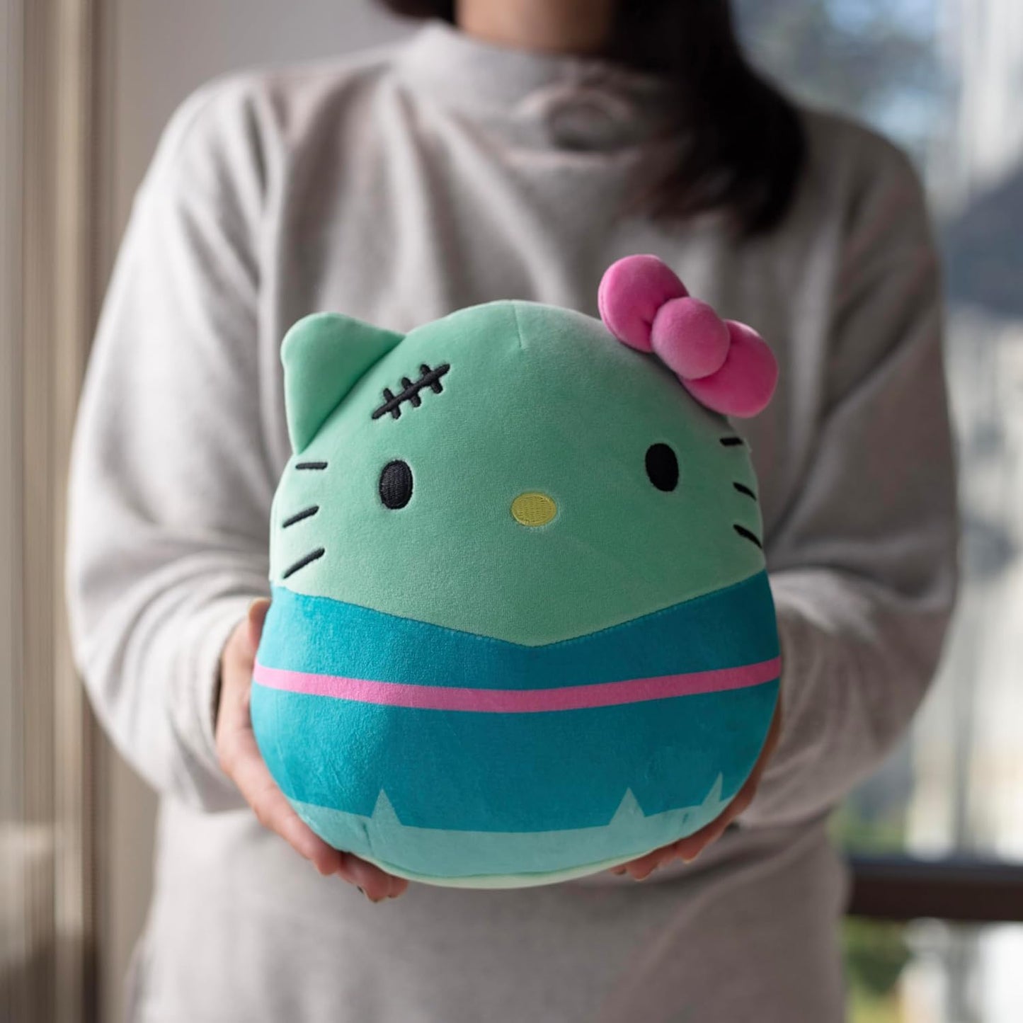 Squishmallows 8 Hello Kitty FrankenKitty- Officially Licensed Kellytoy Halloween Sanrio Plush