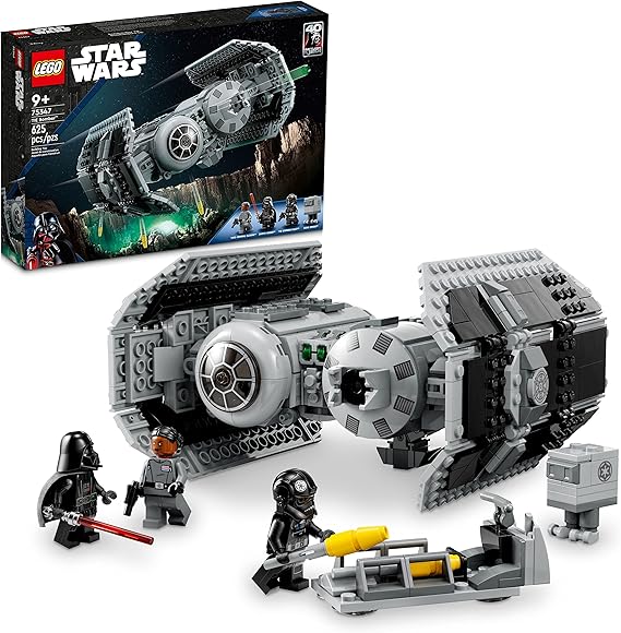 LEGO Star Wars TIE Bomber Model Building Kit Star Wars Toy Starfighter with Gonk Droid