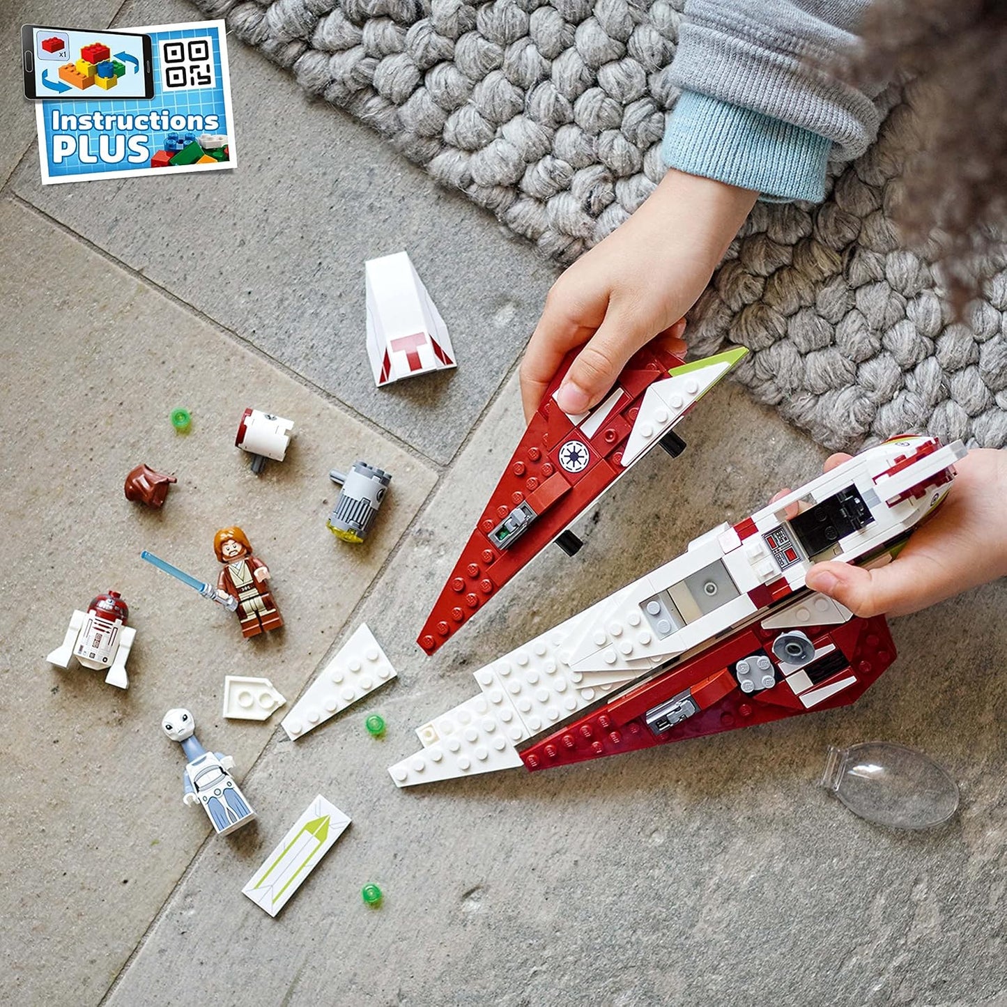 LEGO Star Wars OBI-Wan Kenobi's Jedi Starfighter 75333 Building Toy Set - Features