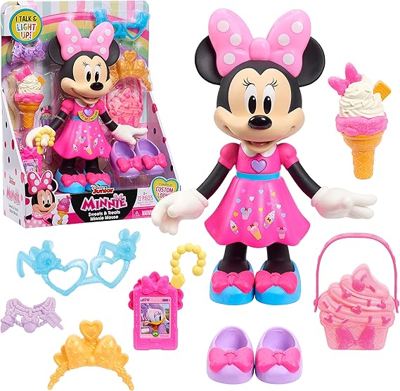 Disney Junior Minnie Mouse A" 10 inches Interactive Doll with Lights & Sounds – 10