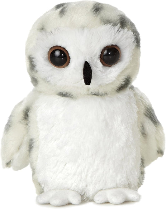 Aurora Adorable Mini Flopsiea Snowy Owl Stuffed Animal - Playful Ease - Timeless