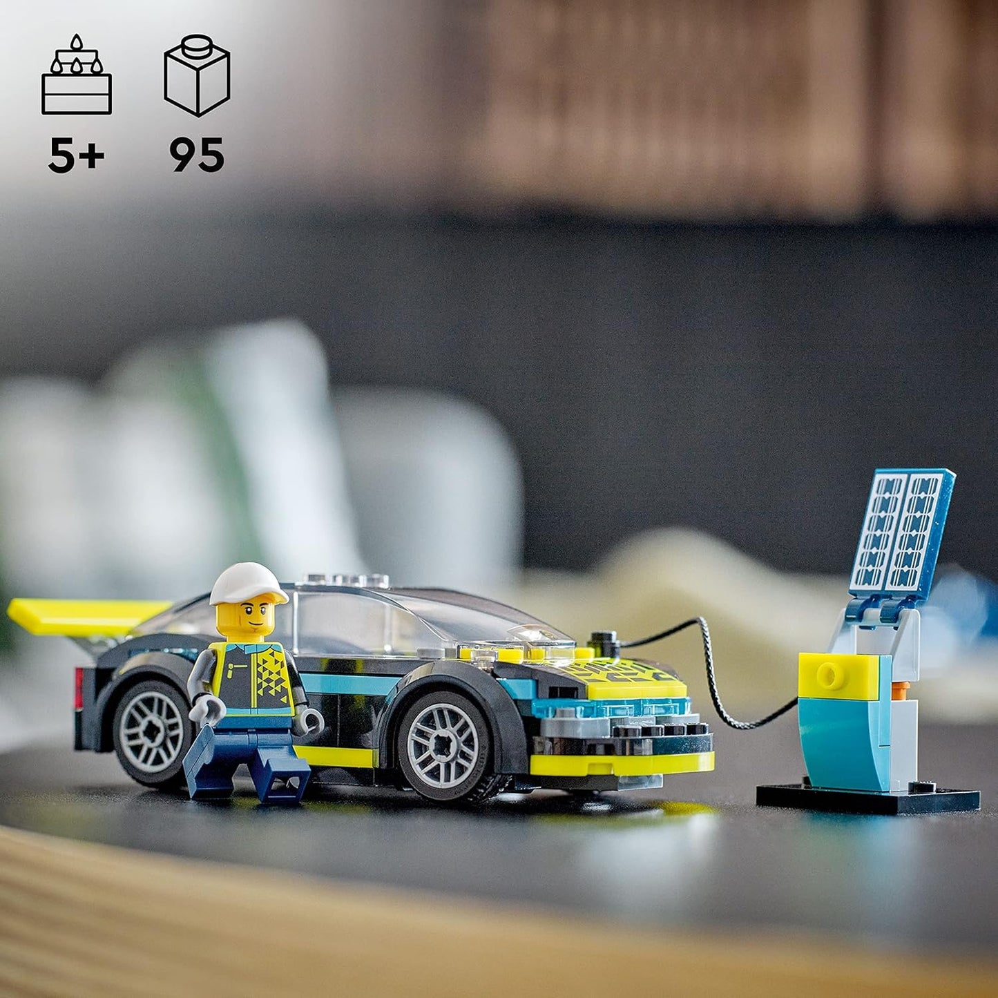 LEGO City Electric Sports Car A" Race Car Set with Racing Driver Minifigure Fun Toy for Kids 5+ – 5