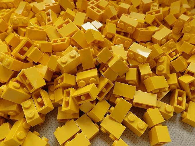 LEGO Bricks: Yellow 1x2. Part 3004 (X 100) – 1