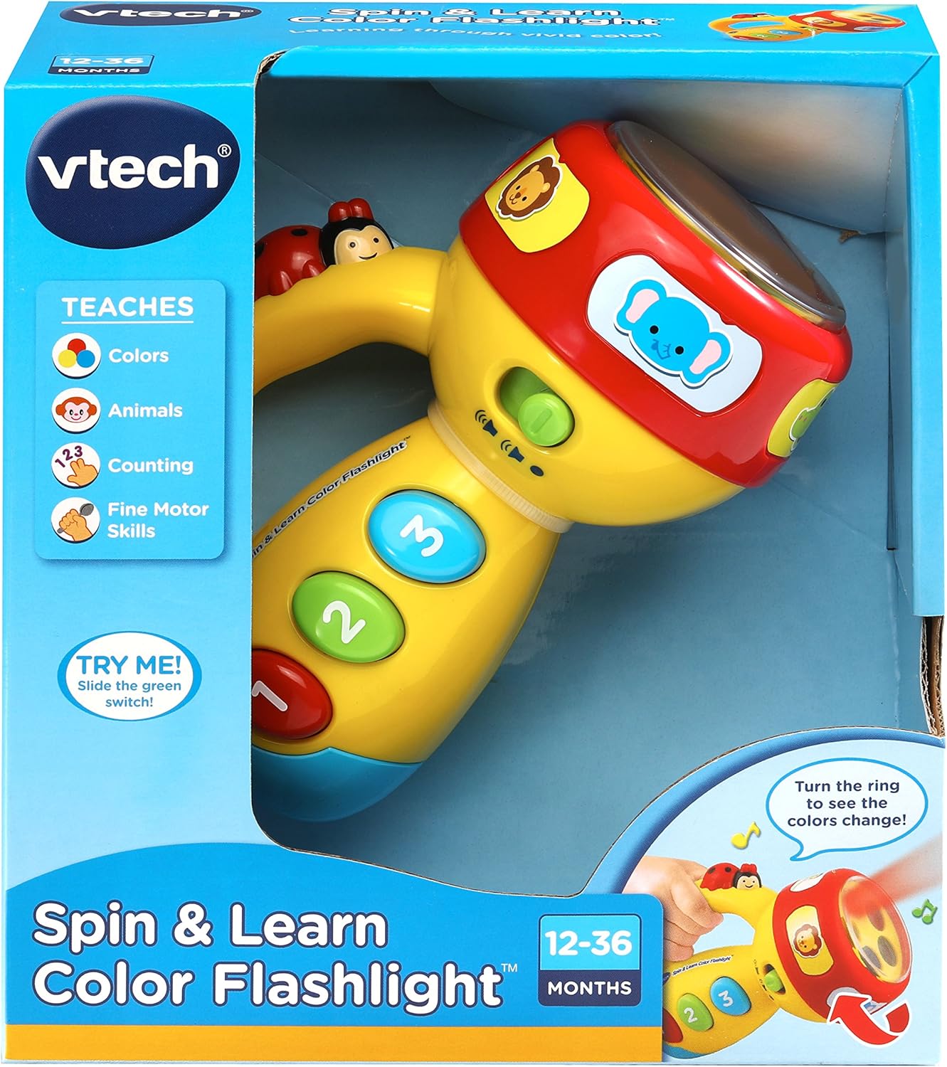 VTech Spin and Learn Color Flashlight Yellow