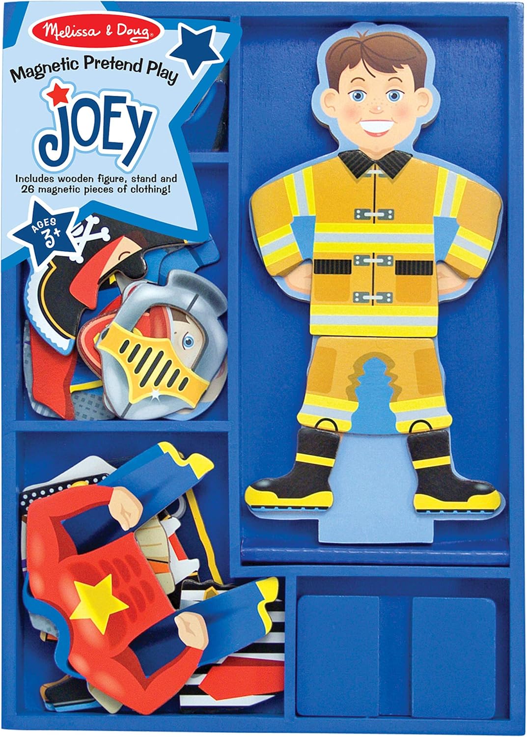 Melissa & Doug Melissa Doug Joey Magnetic Wooden Dress-Up 25 pcs for Toddlers and Ages