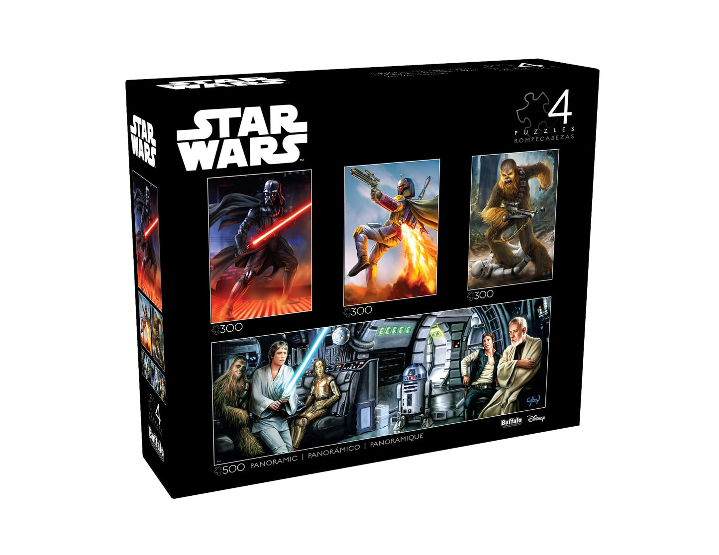 Buffalo Games Buffalo - Star Wars - 4 x 1 Multipack - Classic Multipack 2 - Multi Piece Jigsaw Puzzle