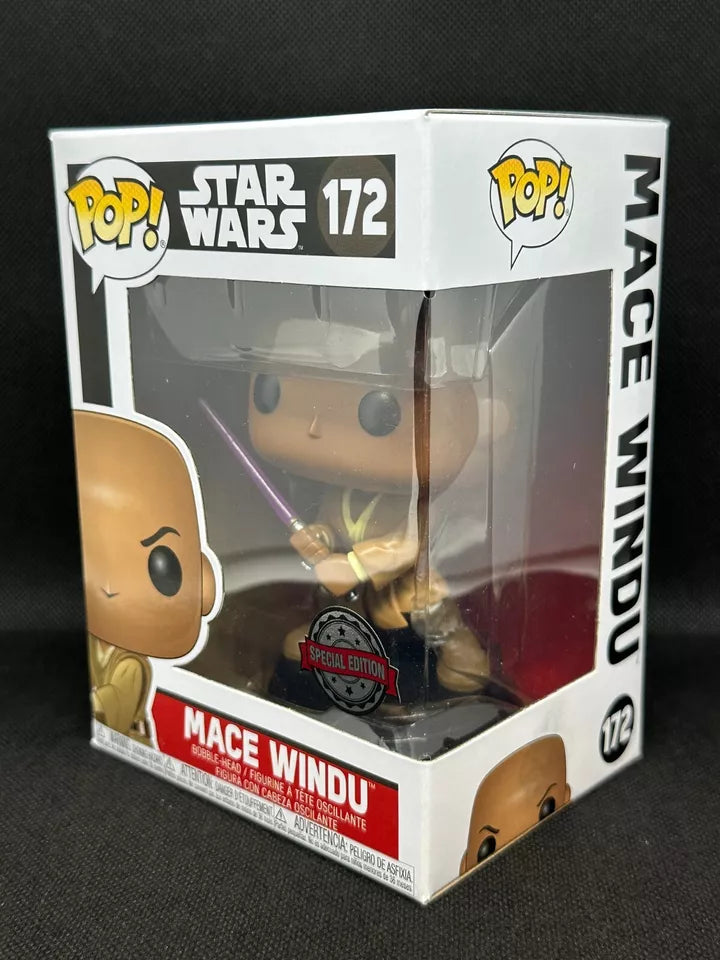 Funko POP Star Wars - Mace Windu - Store - in Pop Protector and Box