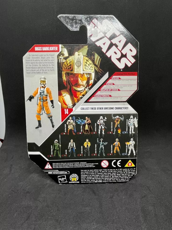 Hasbro Star Wars 30th Anniversary BIGGS DARKLIGHTER with Plastic Collector Coin