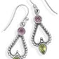Funko Amethyst and Peridot Earrings on French Wire