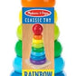 Melissa & Doug Melissa Doug Rainbow Stacker Wooden Ring Educational Toy - Wooden Rainbow