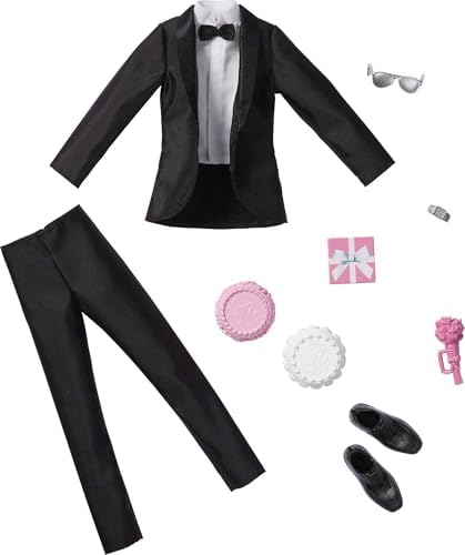 Barbie Fashion Pack Bridal Set with Groom Outfit for Ken Doll