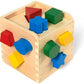 Melissa & Doug Melissa Doug Shape Sorting Cube - Classic Wooden Toy With 12 Shapes