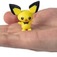 Pokemon Battle Figure Toy Set 6 Pieces - 2 Pichu Yamper Turtwig Piplup Chimchar Deino -